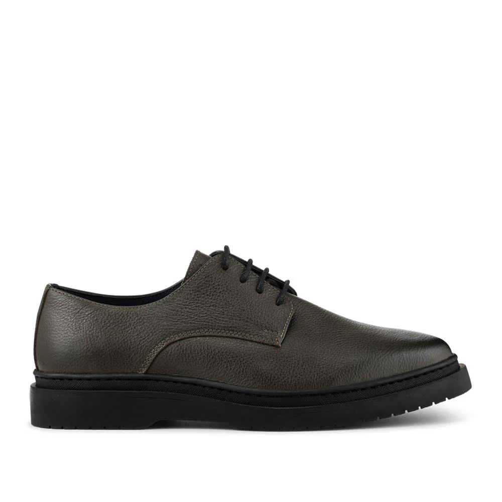 Jameson All-Leather Smart Lace Up Shoes - JAMESON / 328 304 - Khaki Grain - Image 2