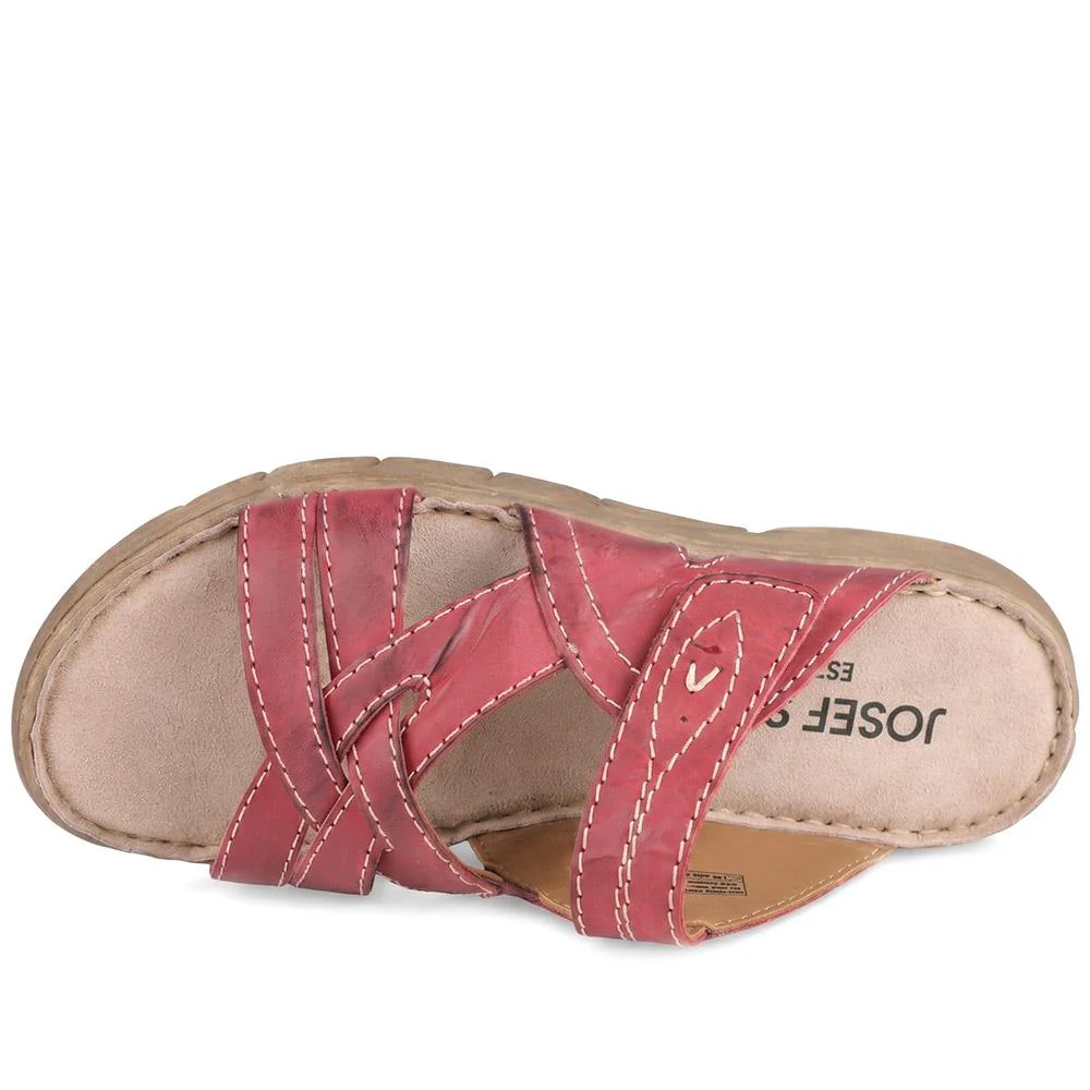 Josef Seibel Brenda 10 Sandals - JOSCL43000 / 330 433 - Burgundy - Image 5