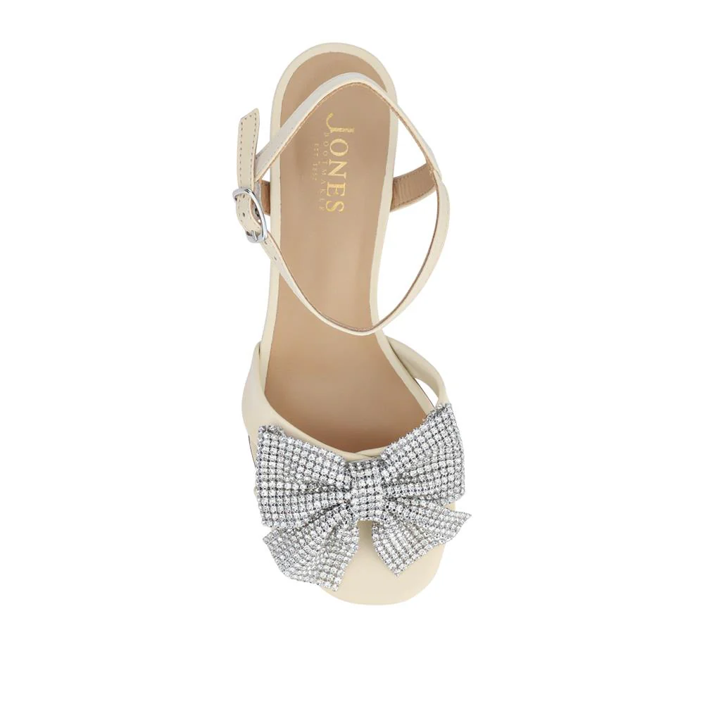 Juliana Smart Buckled Leather Sandals - JULIANA / 328 216 - Cream - Image 4