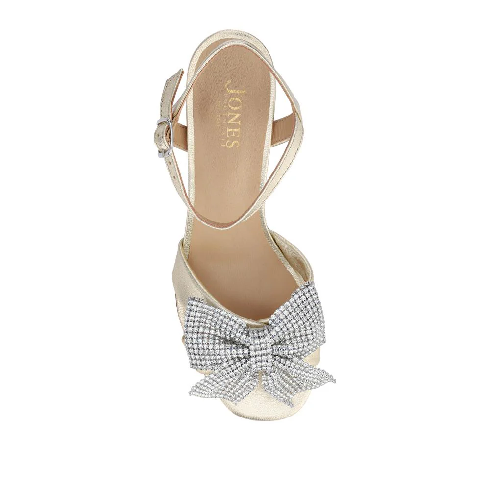 Juliana Smart Buckled Leather Sandals - JULIANA / 328 216 - Soft Gold - Image 4