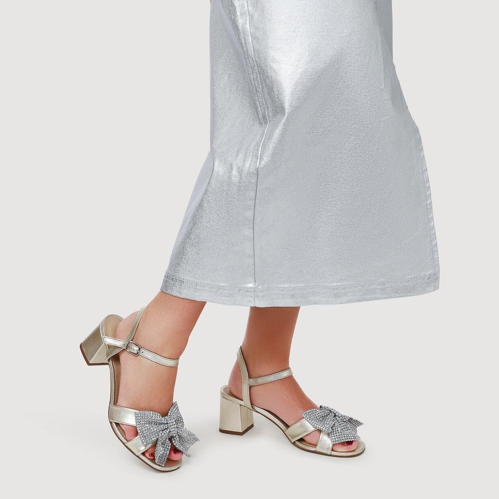 Juliana Smart Buckled Leather Sandals - JULIANA / 328 216 - Soft Gold - Image 5