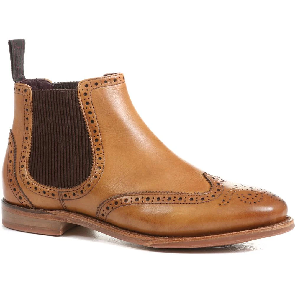 Kenia Goodyear Welted Leather Chelsea Boots - KENIA / 322 783 - Tan