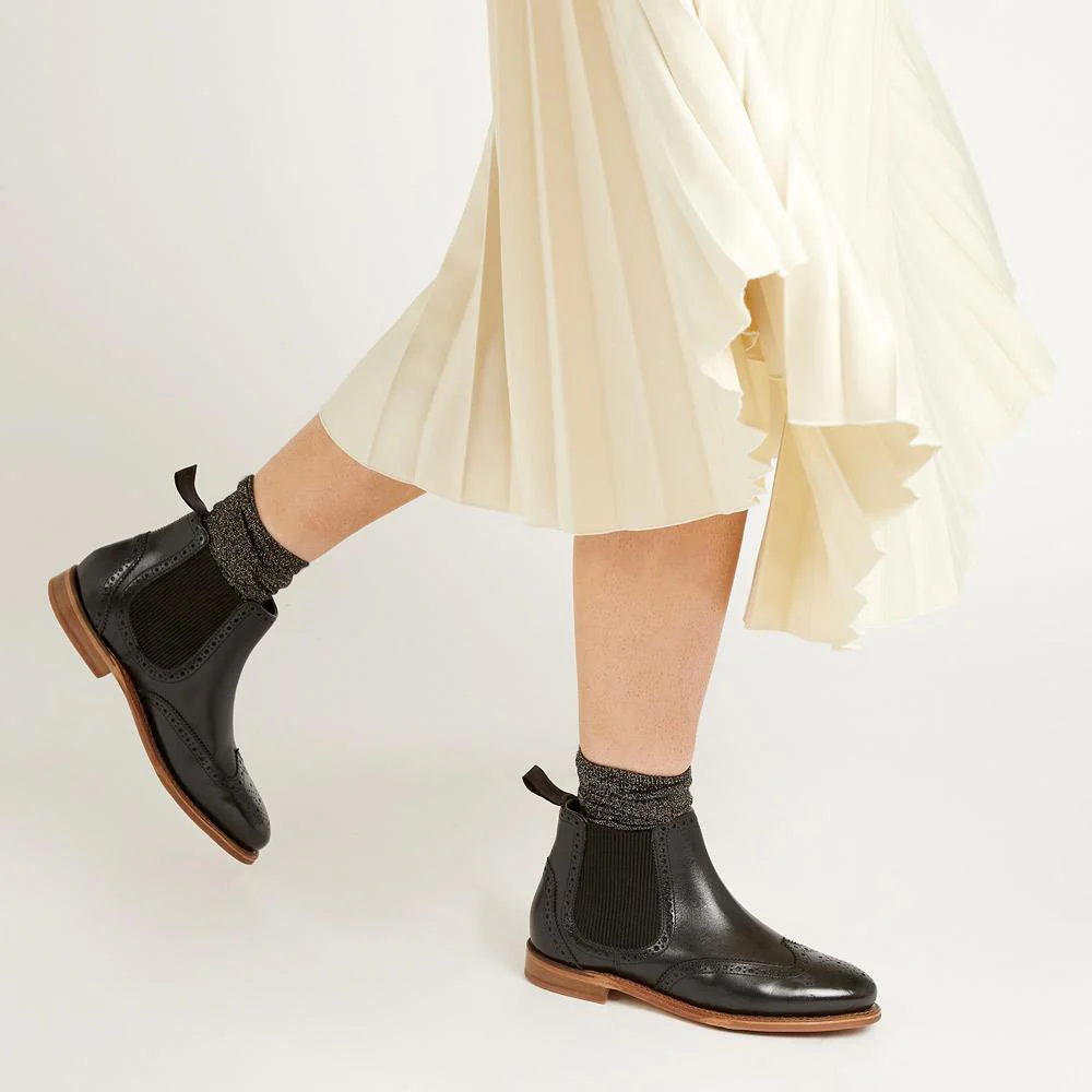 Kenia Goodyear Welted Leather Chelsea Boots - KENIA / 322 783 - Black - Image 5