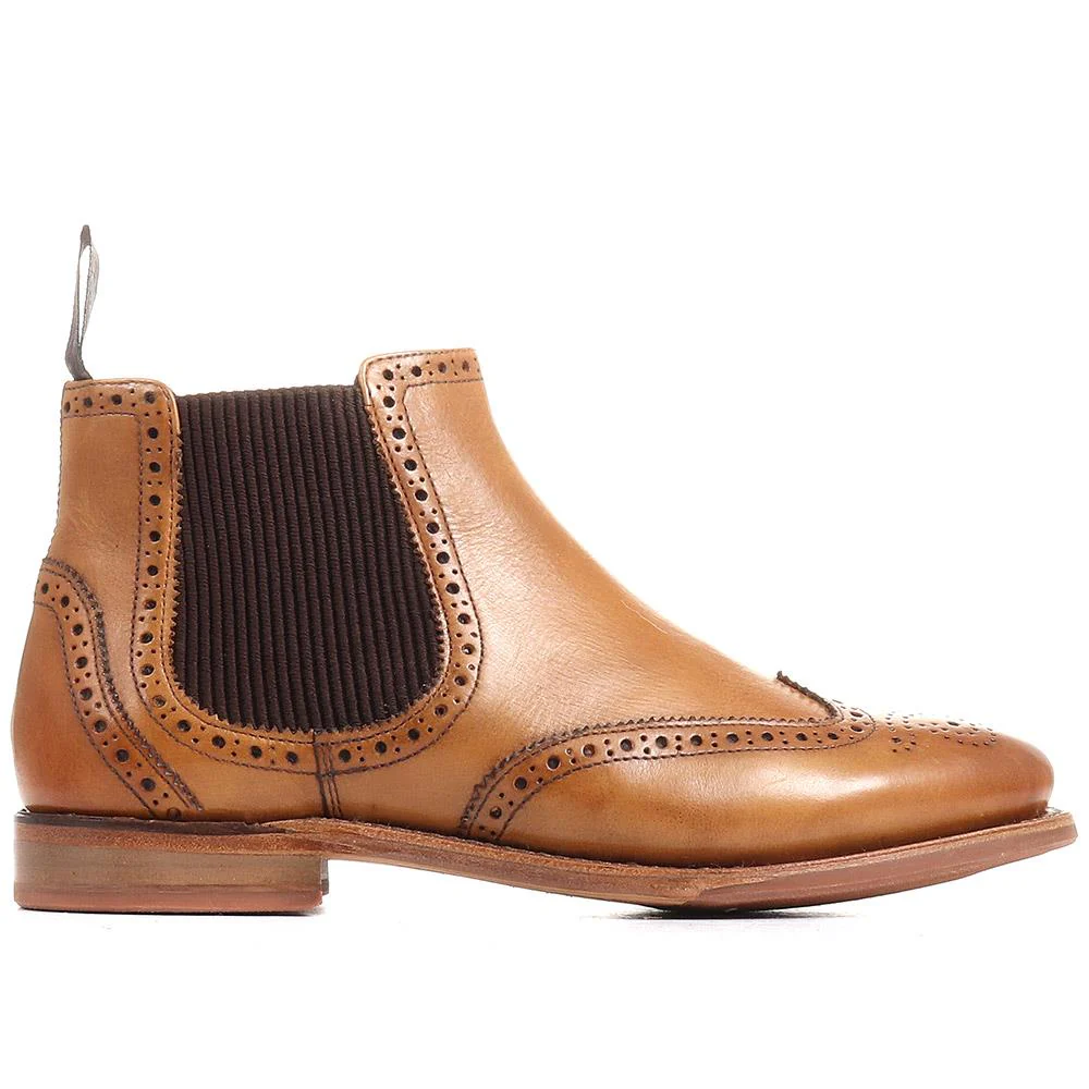 Kenia Goodyear Welted Leather Chelsea Boots - KENIA / 322 783 - Tan - Image 2