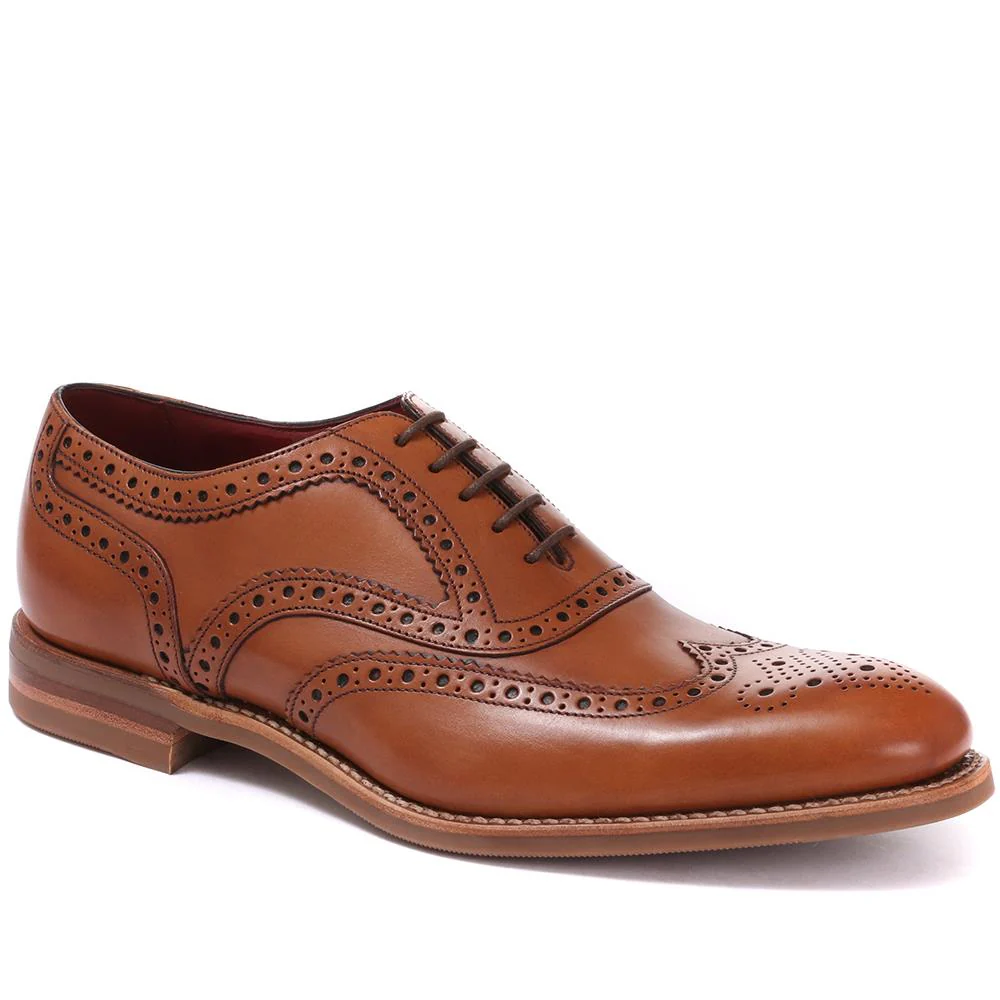 Kerridge Wide Fit Leather Oxford Brogues - LOA29507 / 316 966 - Tan