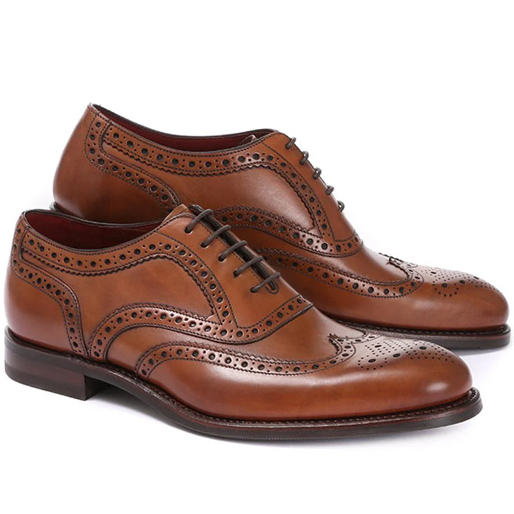 Kerridge Wide Fit Leather Oxford Brogues - LOA29507 / 316 966 - Brown - Image 2