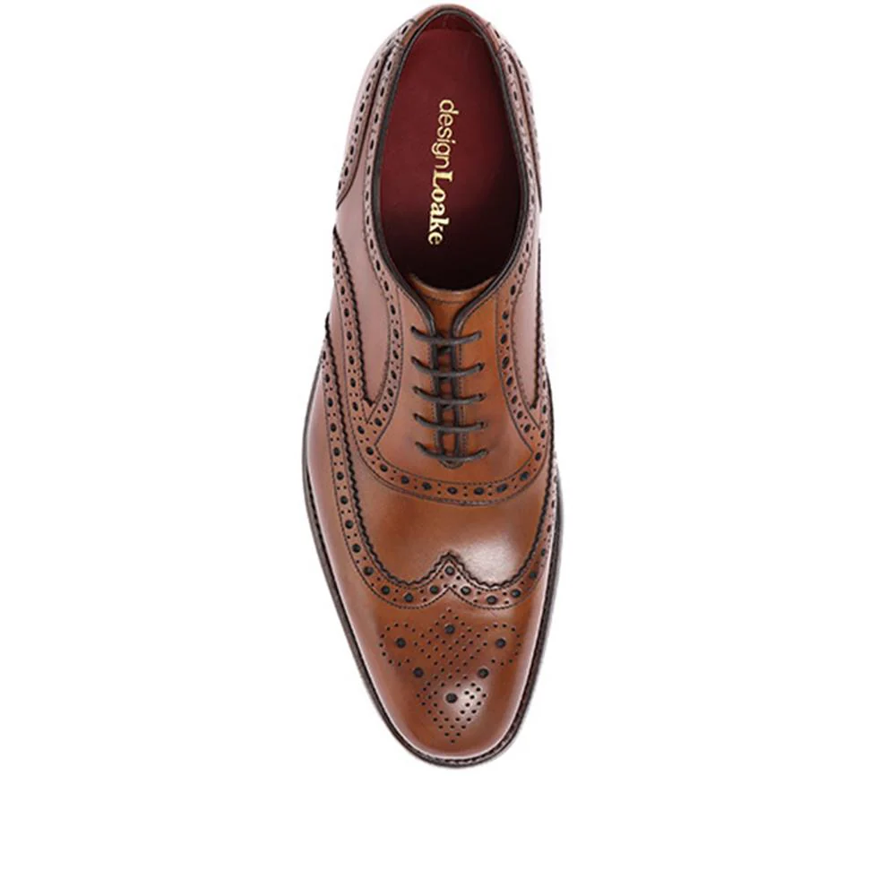 Kerridge Wide Fit Leather Oxford Brogues - LOA29507 / 316 966 - Brown - Image 4