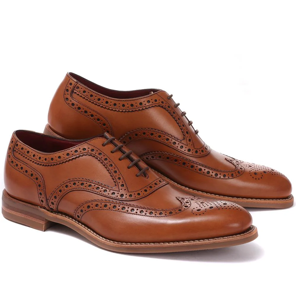 Kerridge Wide Fit Leather Oxford Brogues - LOA29507 / 316 966 - Tan - Image 2