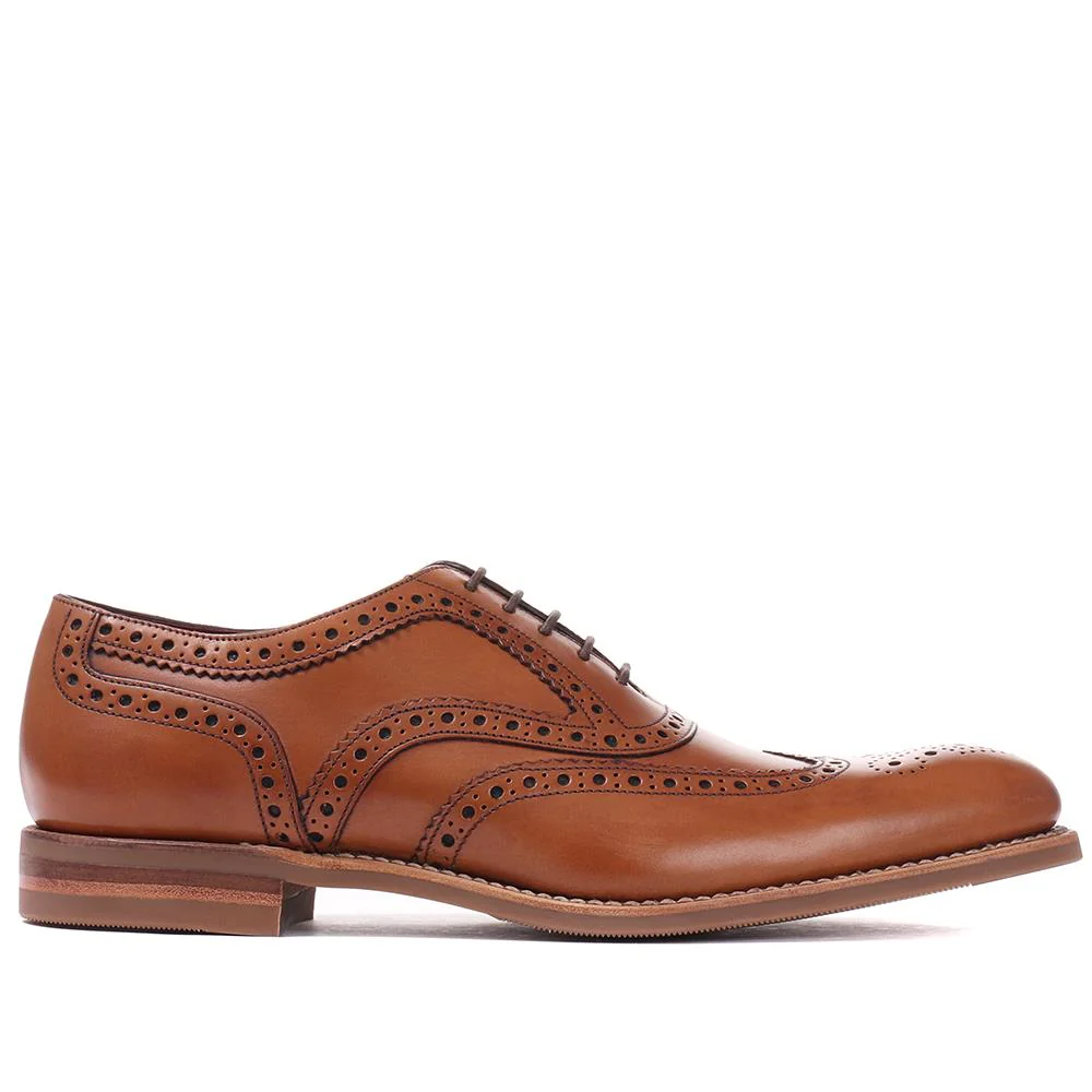 Kerridge Wide Fit Leather Oxford Brogues - LOA29507 / 316 966 - Tan - Image 3