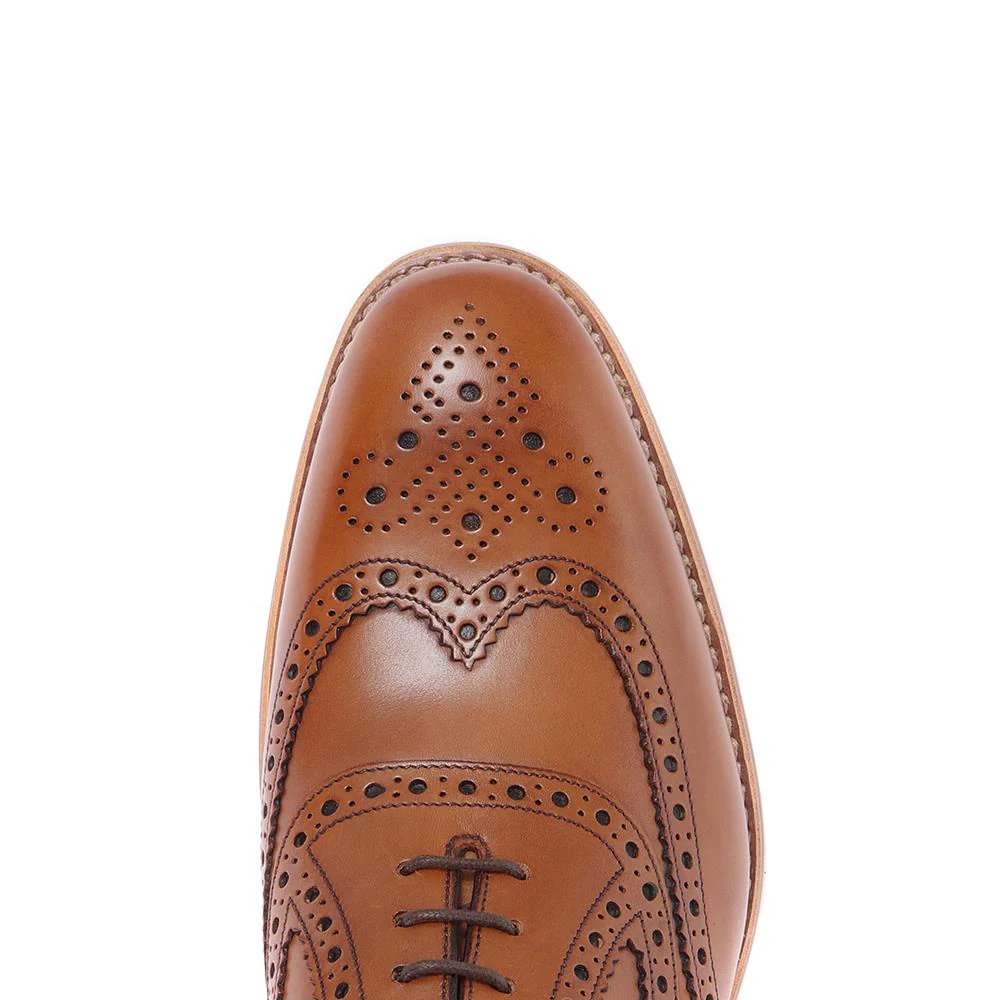 Kerridge Wide Fit Leather Oxford Brogues - LOA29507 / 316 966 - Tan - Image 7