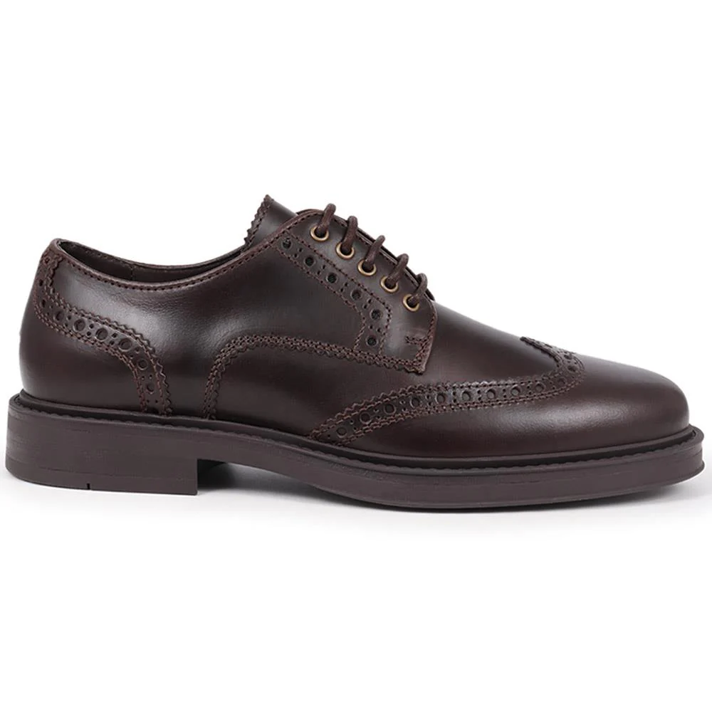 Kilmarnock Leather Lace-Up Shoes - KILMARNOCK / 325 899 - Dark Brown - Image 2