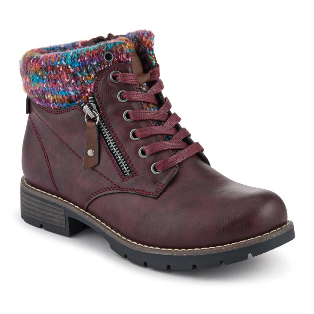 Knitted Cuff Ankle Boots - WBINS40243 / 326 500 - Image 3