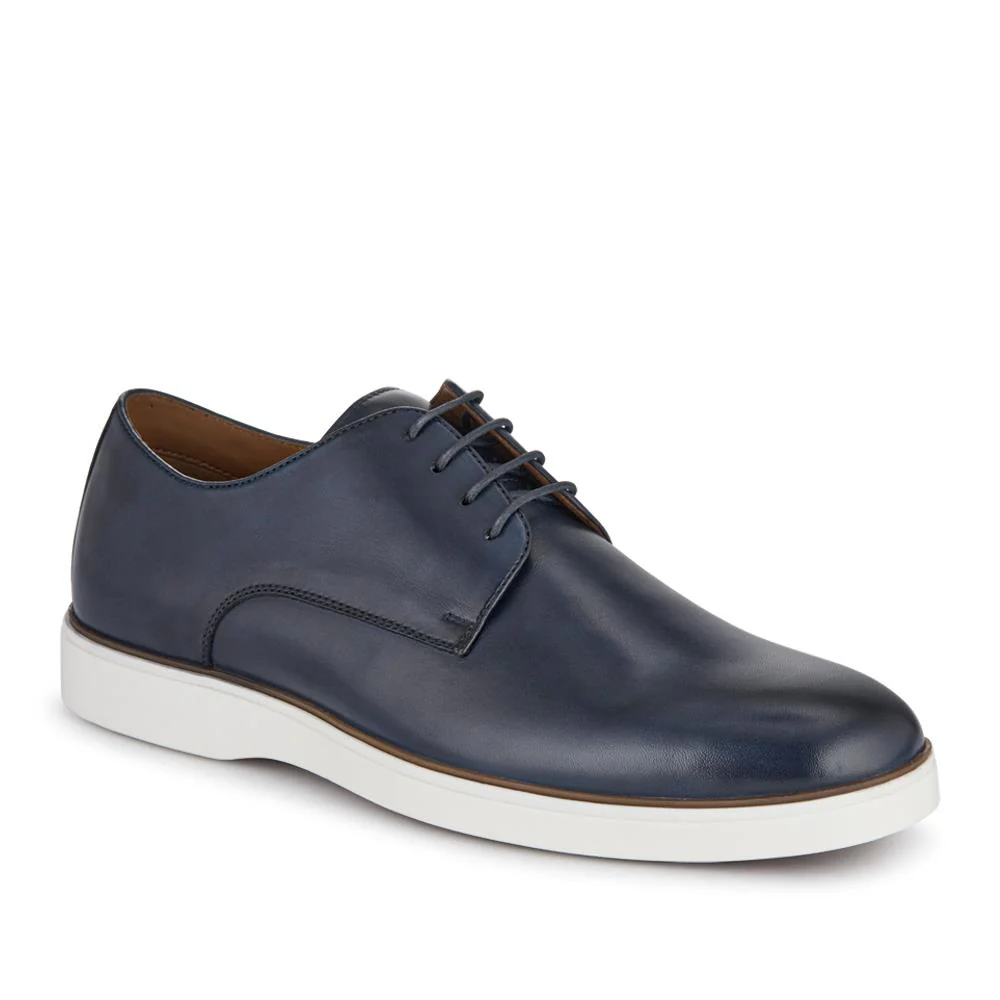 Kolten Leather Lace-Up Shoes - KOLTEN / 326 806 - Navy