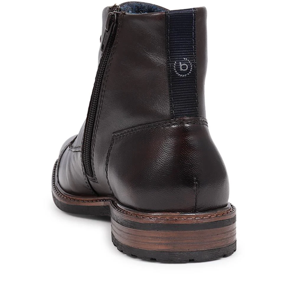 Lace-Up Ankle Boots - BUG40505 / 325 712 - Dark Brown - Image 3