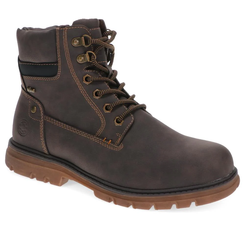 Lace-Up Ankle Boots - RELIF40037 / 326 282 - Dark Brown