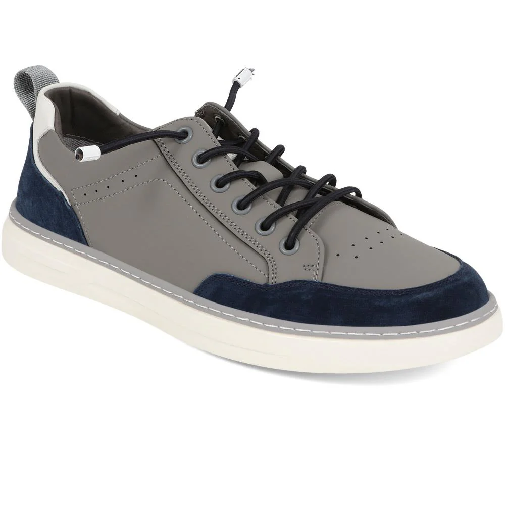 Lace-Up Casual Trainers - JIAHU39003 / 324 994 - Navy-Grey