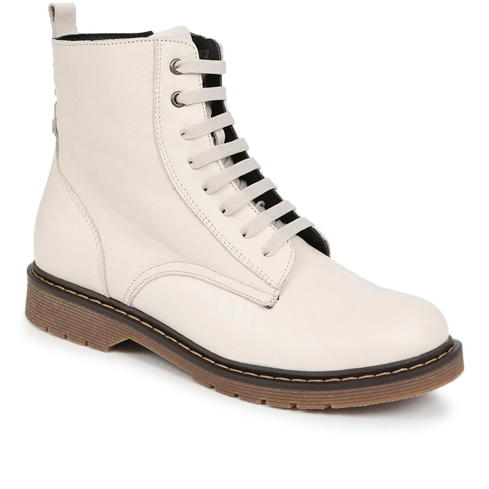 Lace-Up Leather Boots - BELYNR40001 / 326 190 - Image 3