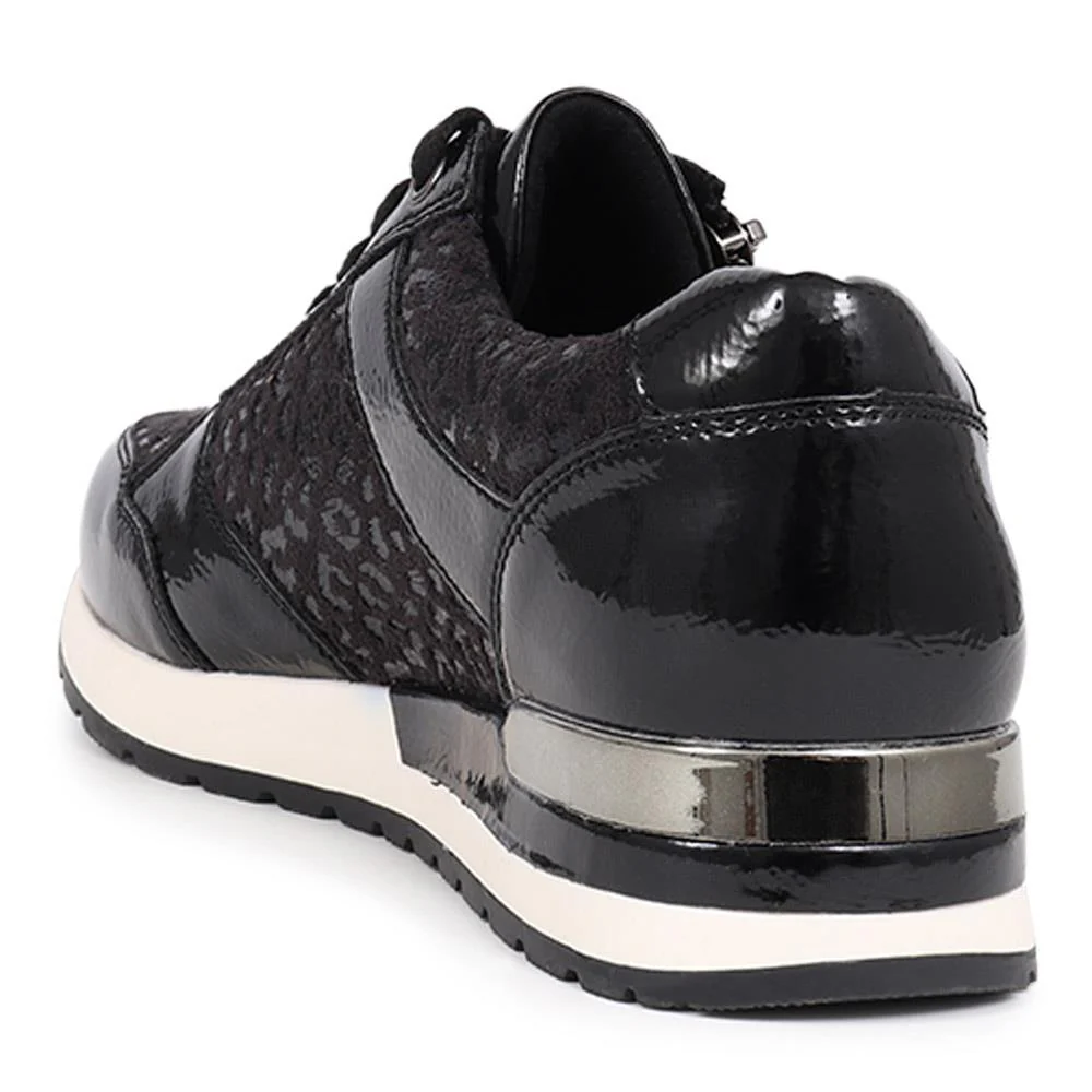 Lace-Up Trainers - WBINS40149 / 325 922 - Black Leopard - Image 3