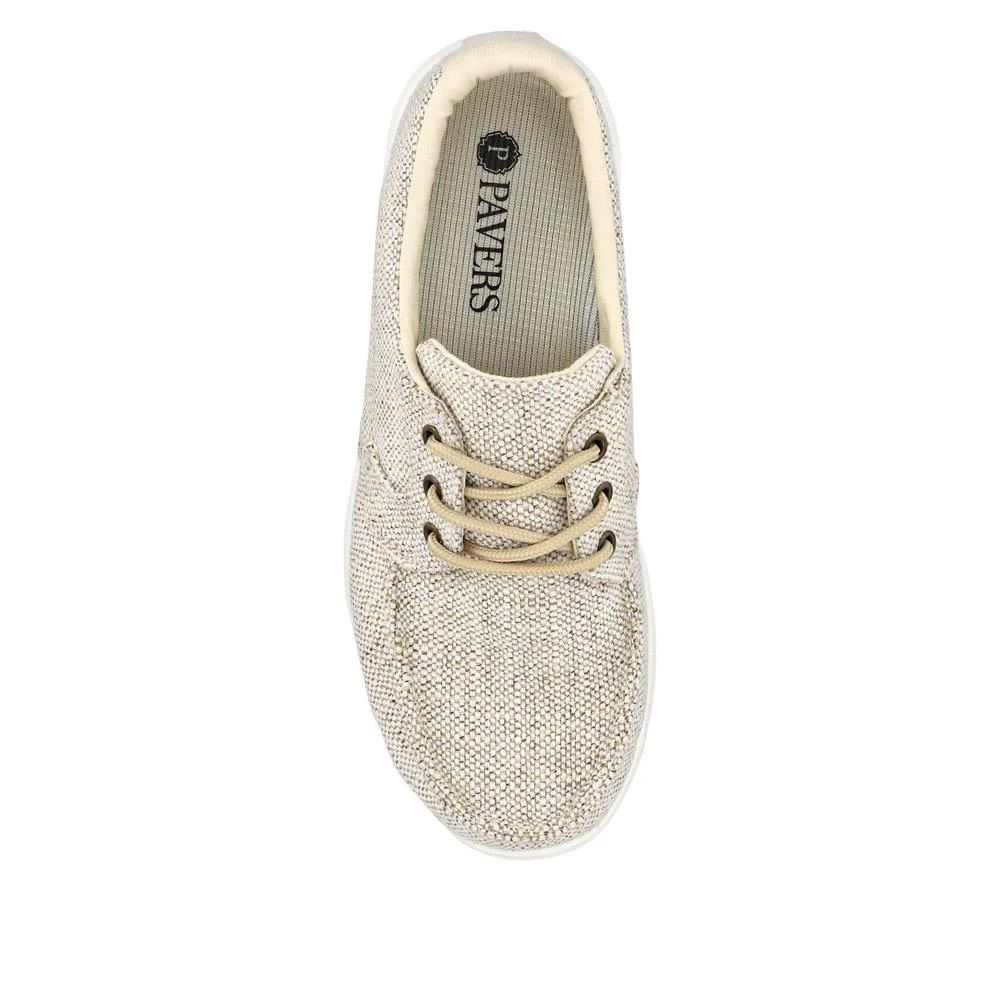 Ladies' Lace-Up Moccasins - TITAN41003 / 327 305 - Beige - Image 4