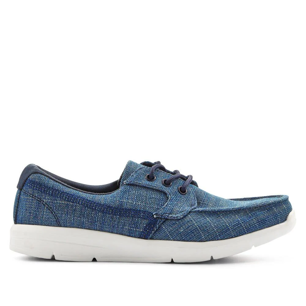 Ladies' Lace-Up Moccasins - TITAN41003 / 327 305 - Denim - Image 2