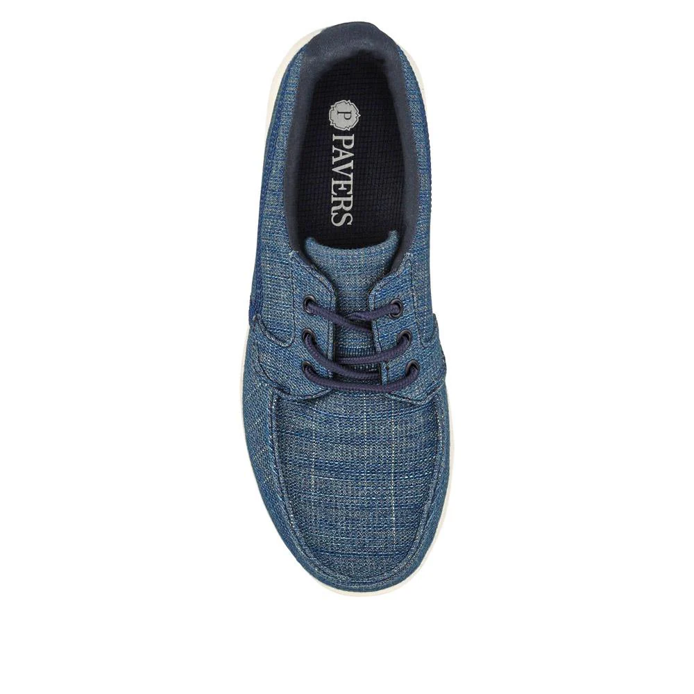 Ladies' Lace-Up Moccasins - TITAN41003 / 327 305 - Denim - Image 4