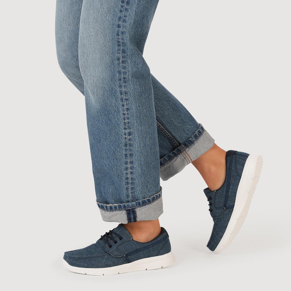 Ladies' Lace-Up Moccasins - TITAN41003 / 327 305 - Denim - Image 5