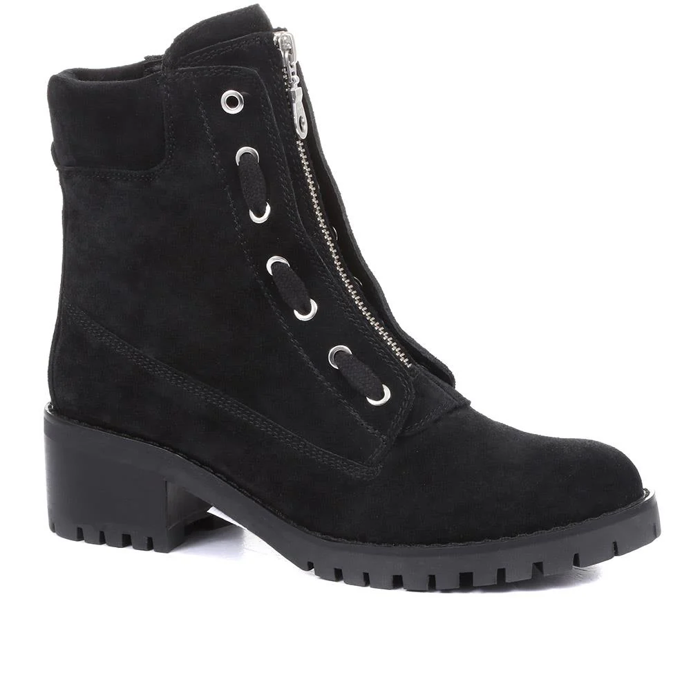 Laili Zip Front Ankle Boots - LAILI / 320 431