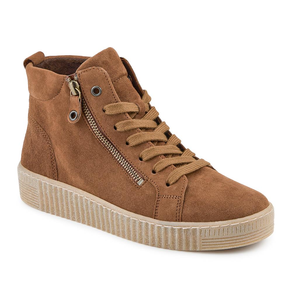 Lake Gabor Leather Zip & Lace Hi-Tops - GAB42525 / 328 175