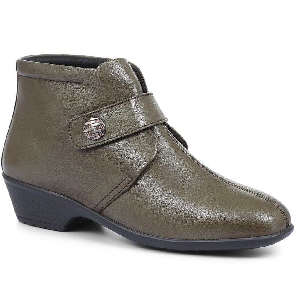 Leather Ankle Boots - KF28026 / 313 332 - Image 4