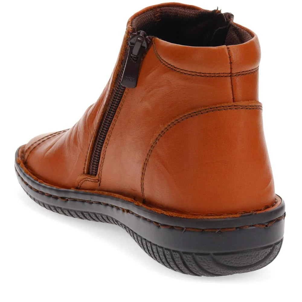 Leather Ankle Boots - LUCK34005 / 321 855 - Tan - Image 3