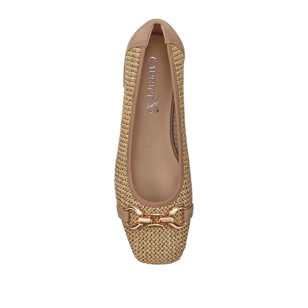 Leather Buckle-Detailed Pumps - CAPRI41500 / 327 055 - Natural - Image 4