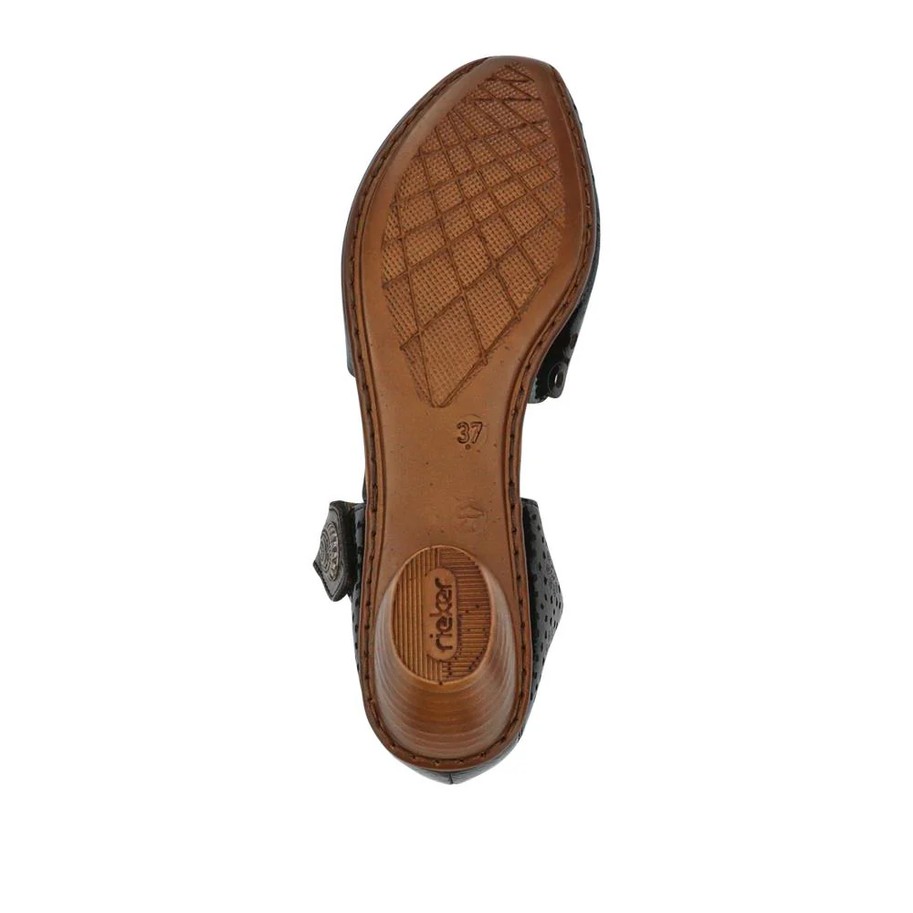 Leather Cuban-Heeled Mary Janes - RKR41536 / 327 286 - Black - Image 6