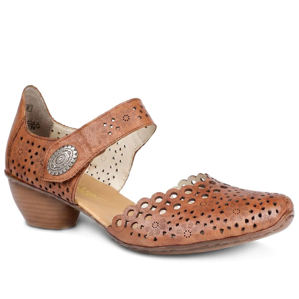 Leather Cuban-Heeled Mary Janes - RKR41536 / 327 286 - Image 3