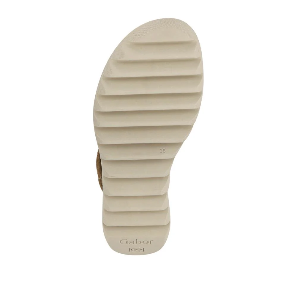 Chang Leather Dual Touch Fastening Sandals - GAB41526 / 327 033 - Cream Shimmer - Image 4