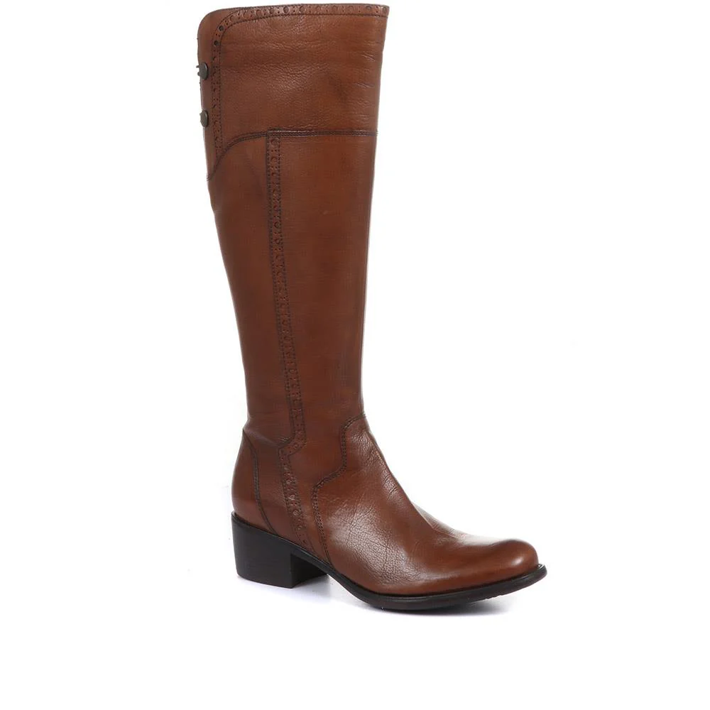 Leather Knee High Boot - CARM28503 / 313 427 - Image 2