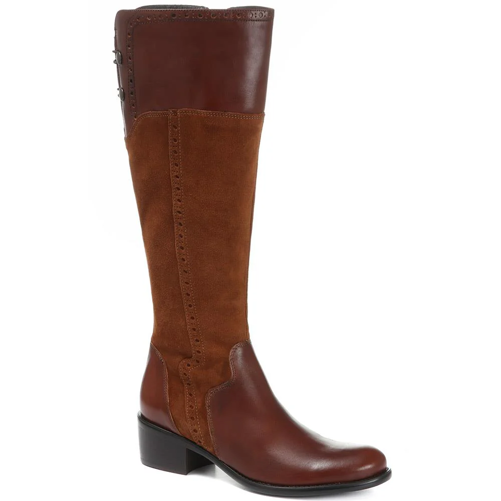 Leather Knee High Boot - CARM28503 / 313 427 - Image 3