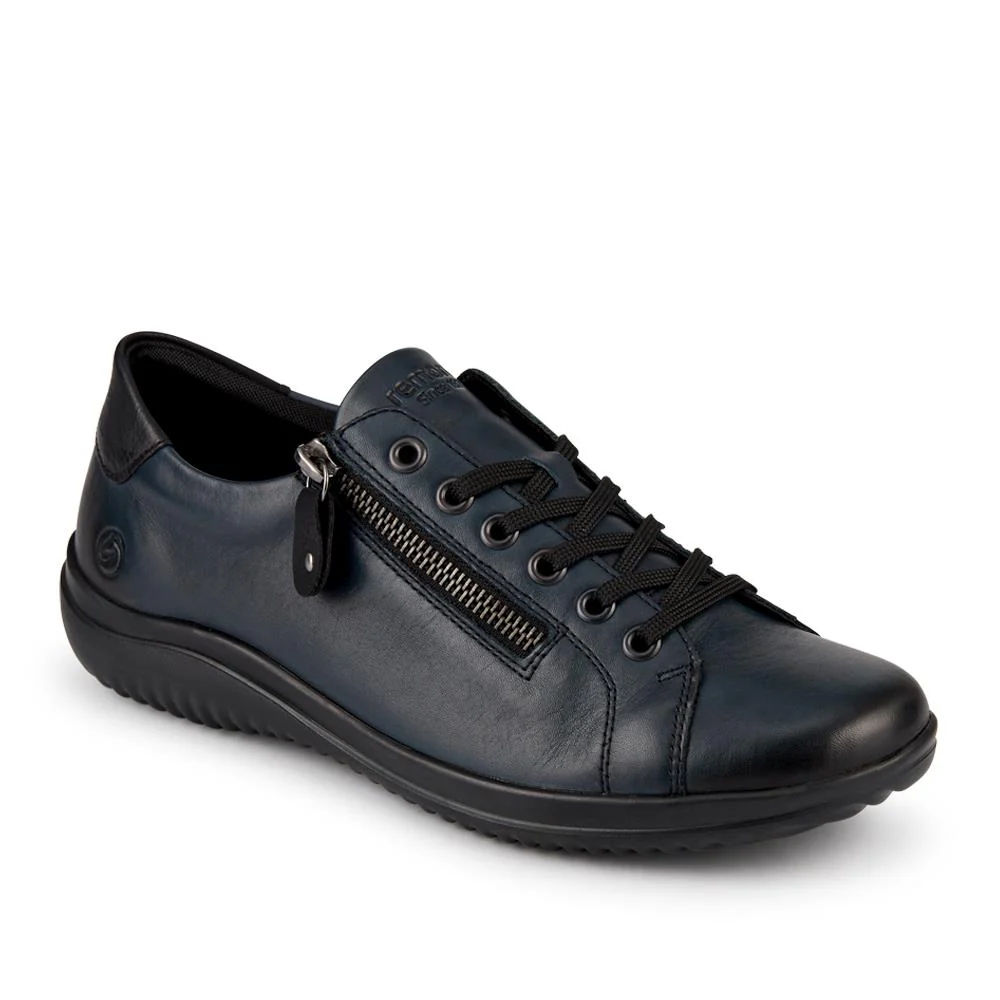 Leather Lace-Up Trainers - DRS39505 / 325 415 - Image 2