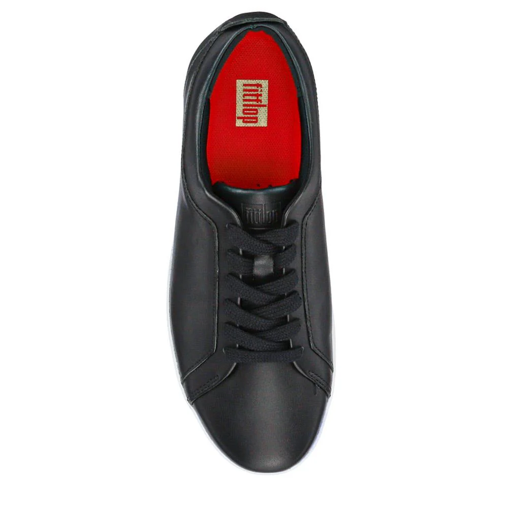 Leather Lace-Up Trainers - FITF41505 / 327 059 - Black - Image 4
