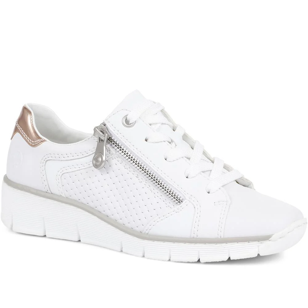 Leather Lace-Up Trainers - RKR34504 / 320 279