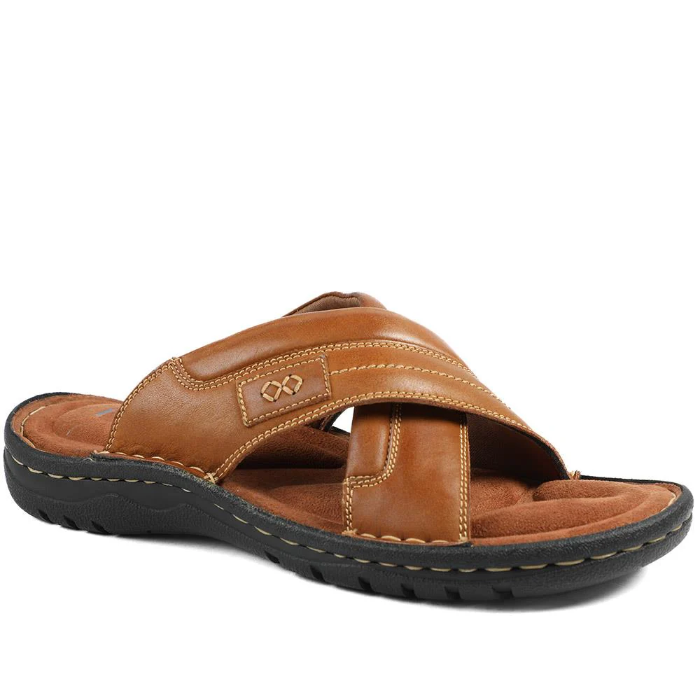 Leather Mule Sandals - AATRA43003 / 328 936