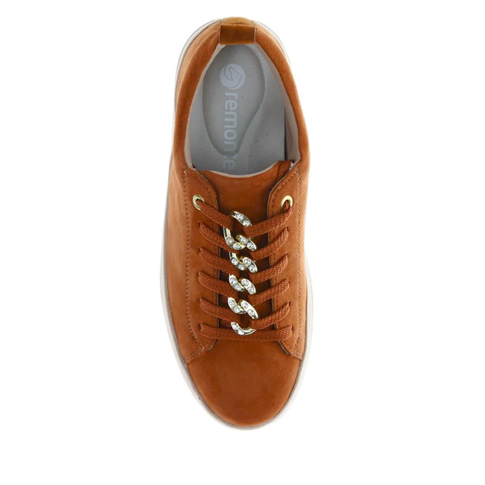 Leather Platform Trainers - DRS40502 / 325 667 - Tan - Image 4