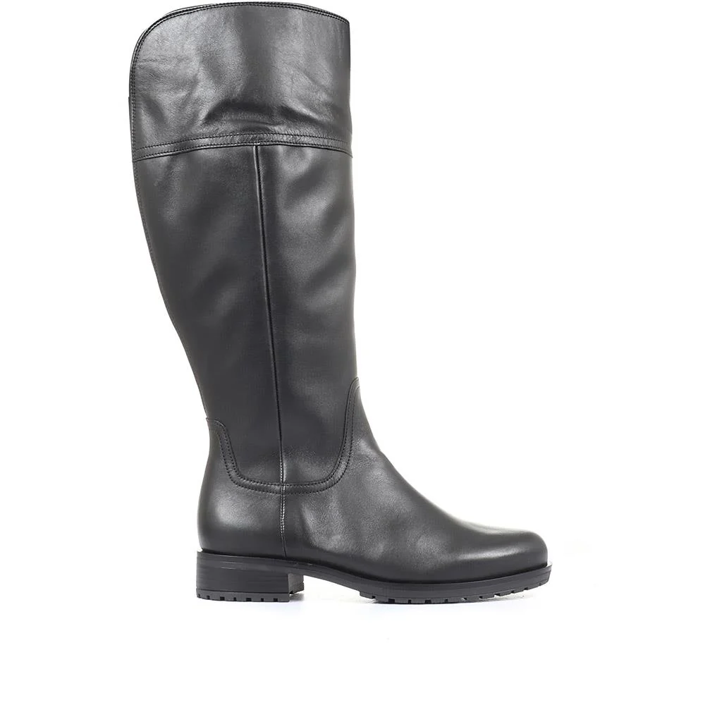 Leather Rider Boots - GAB34503 / 320 526 - Black - Image 3