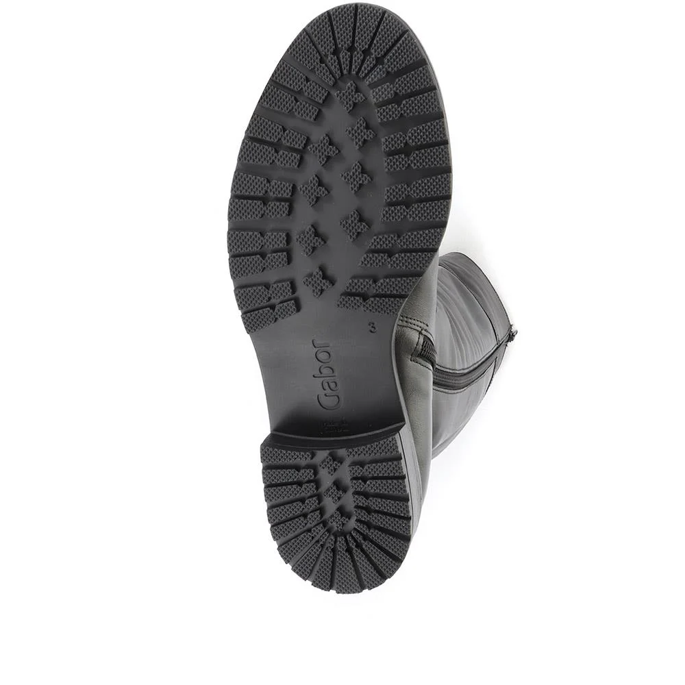 Leather Rider Boots - GAB34503 / 320 526 - Black - Image 6