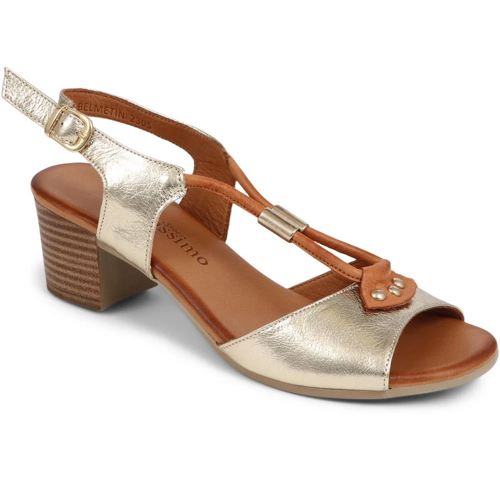 Leather Slingback Sandal - BELMETIN2305 / 307 897 - Image 3