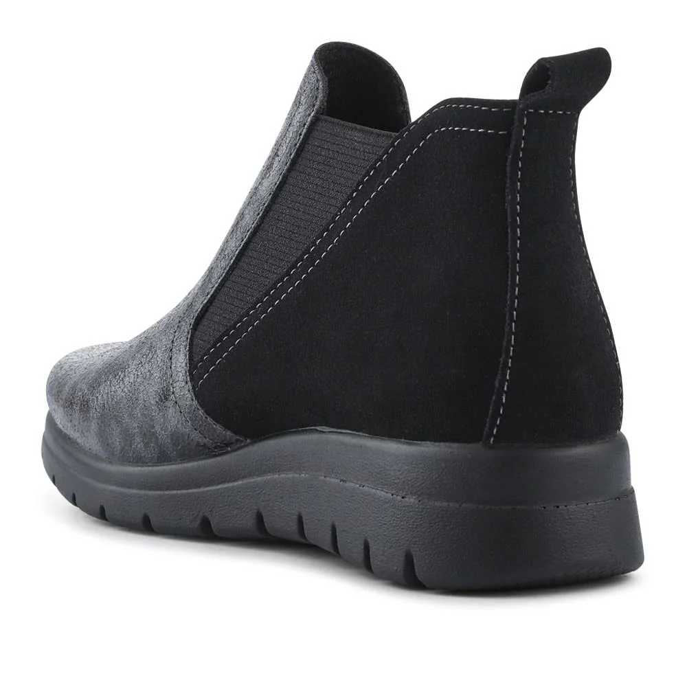 Fly Flot Leather Slip On Boots - FLY42009 / 327 680 - Black Leopard - Image 3