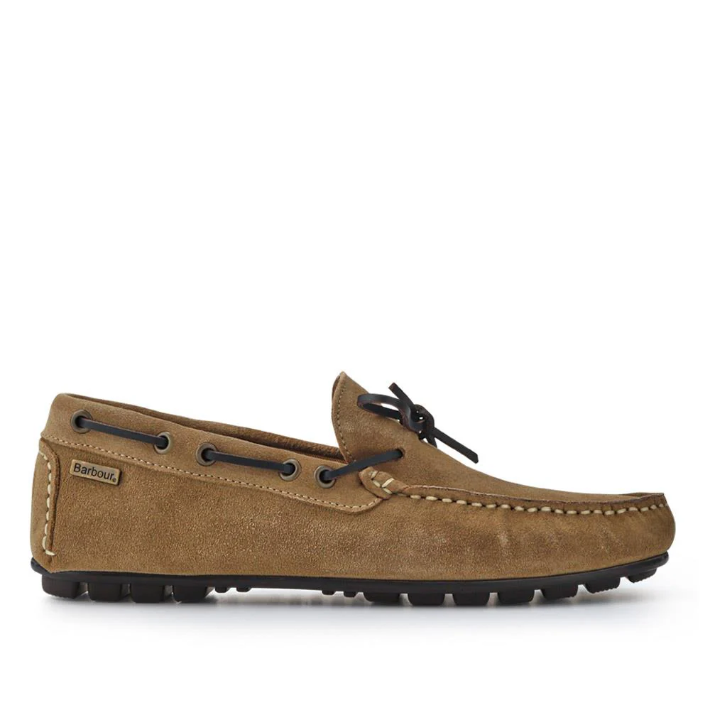 Leather Slip-On Moccasins - BARBR41501 / 327 360 - Taupe - Image 2