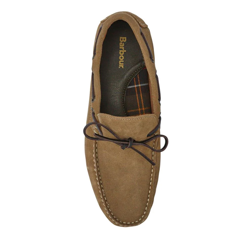 Leather Slip-On Moccasins - BARBR41501 / 327 360 - Taupe - Image 4