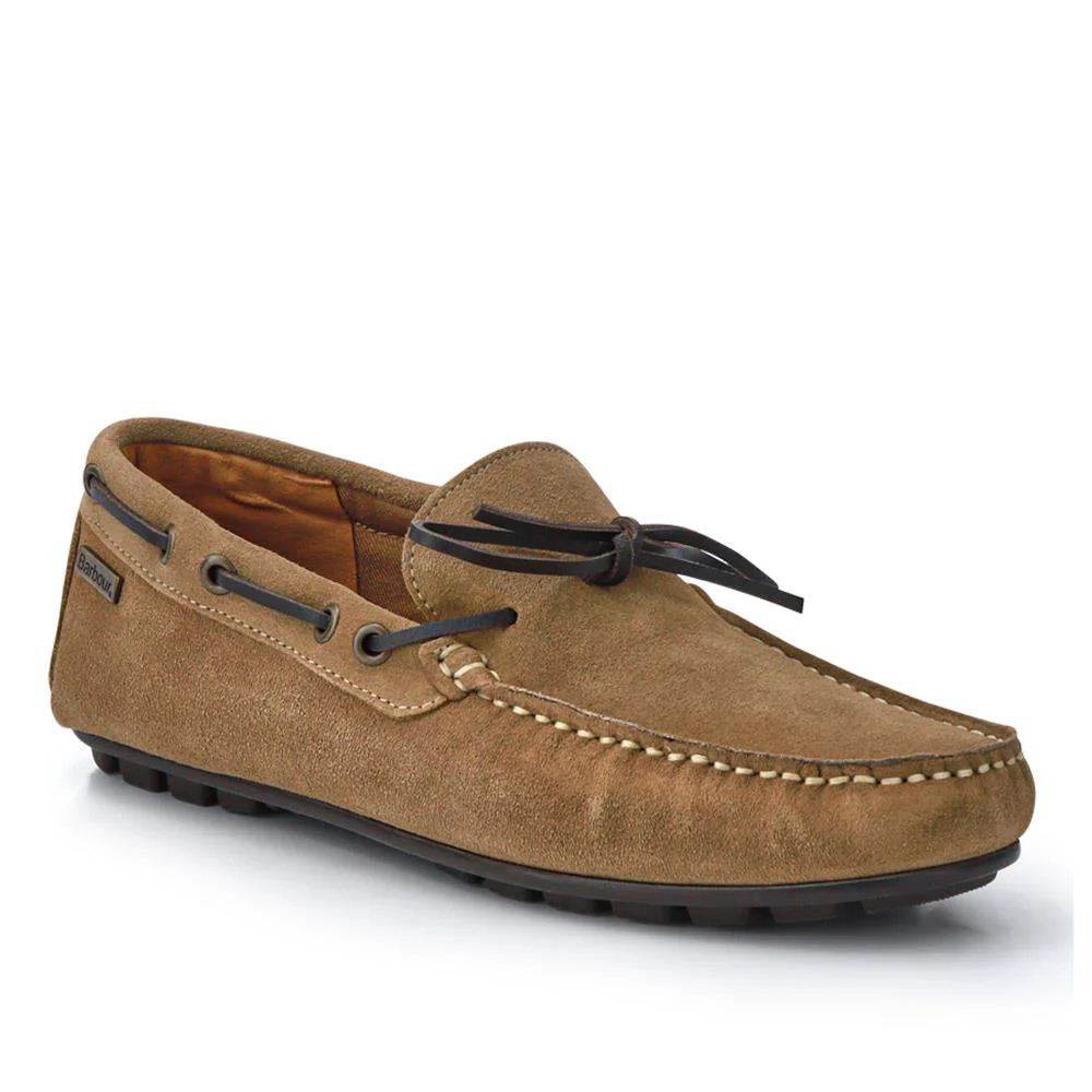 Leather Slip-On Moccasins - BARBR41501 / 327 360 - Taupe