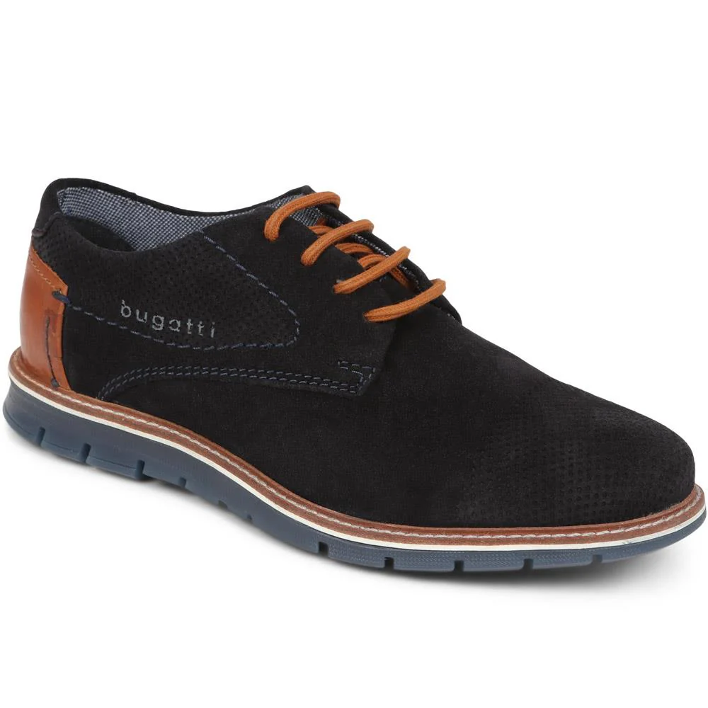 Leather Smart Shoes - BUG39512 / 325 212 - Navy