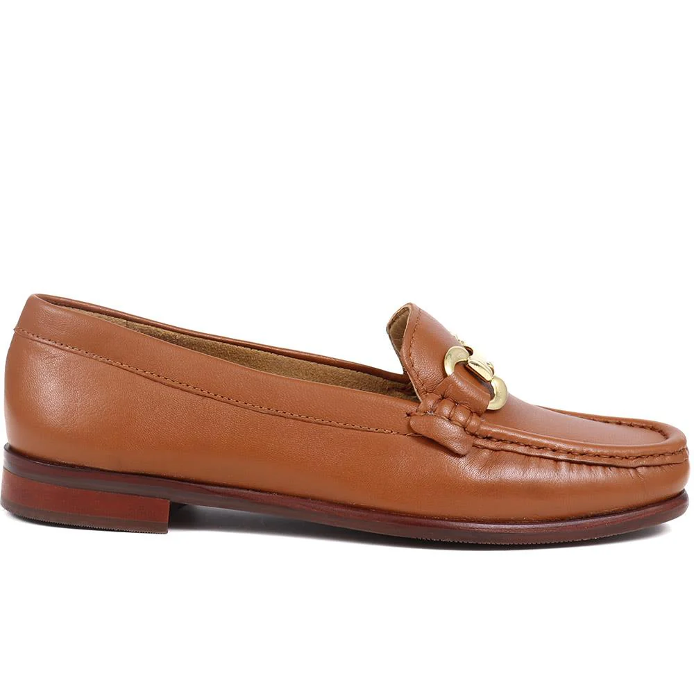 Leather Snaffle Loafers - NAP38021 / 325 129 - Tan - Image 2